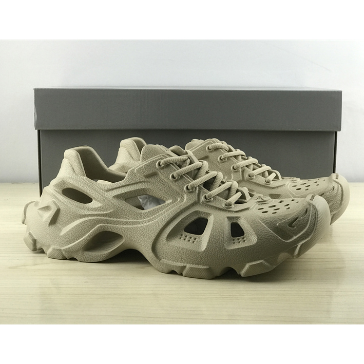 Balenciaga HD Lace-Up Sneaker In Nude - FashionPlug