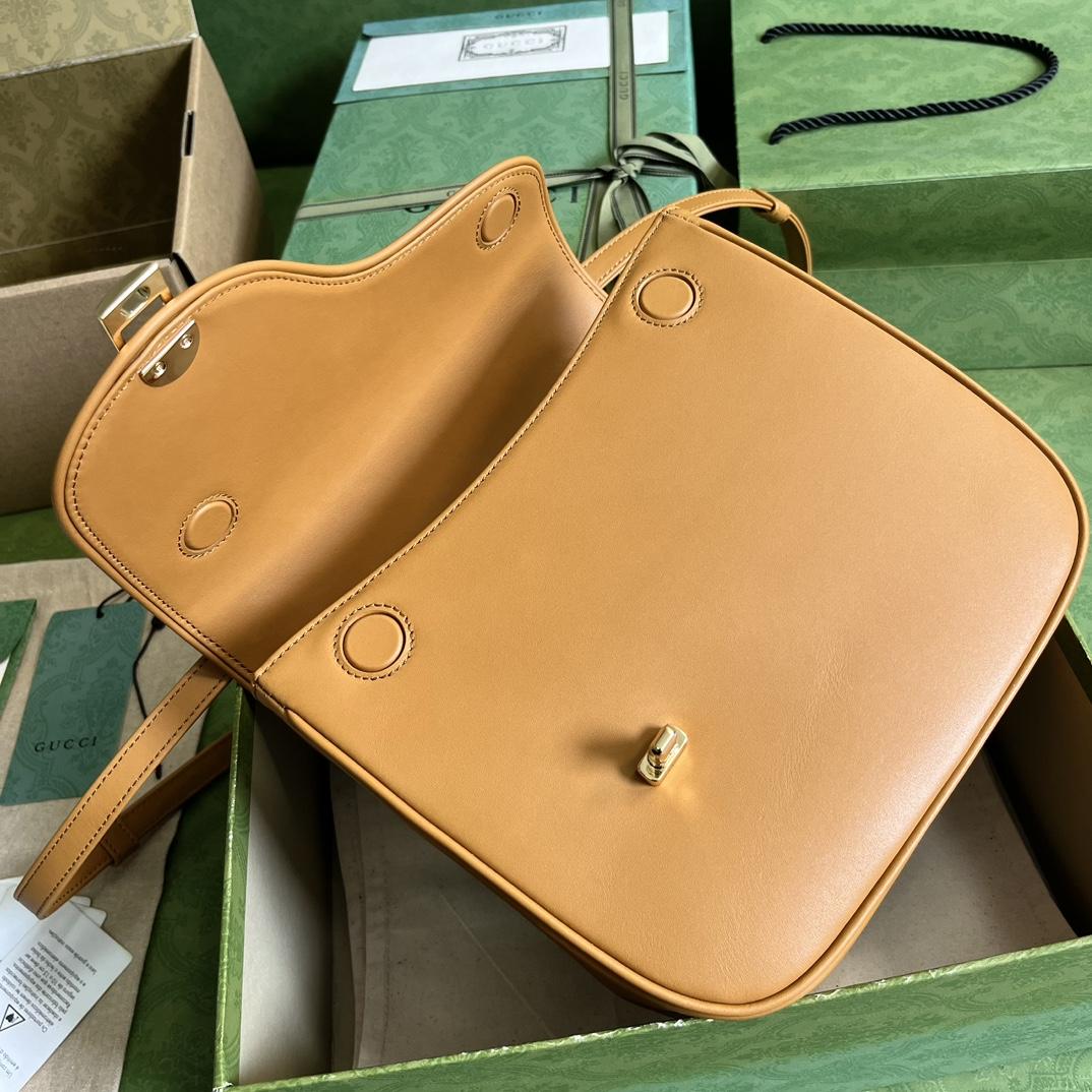 Gucci Equestrian Inspired Shoulder Bag(21-20-7cm)   - FashionPlug