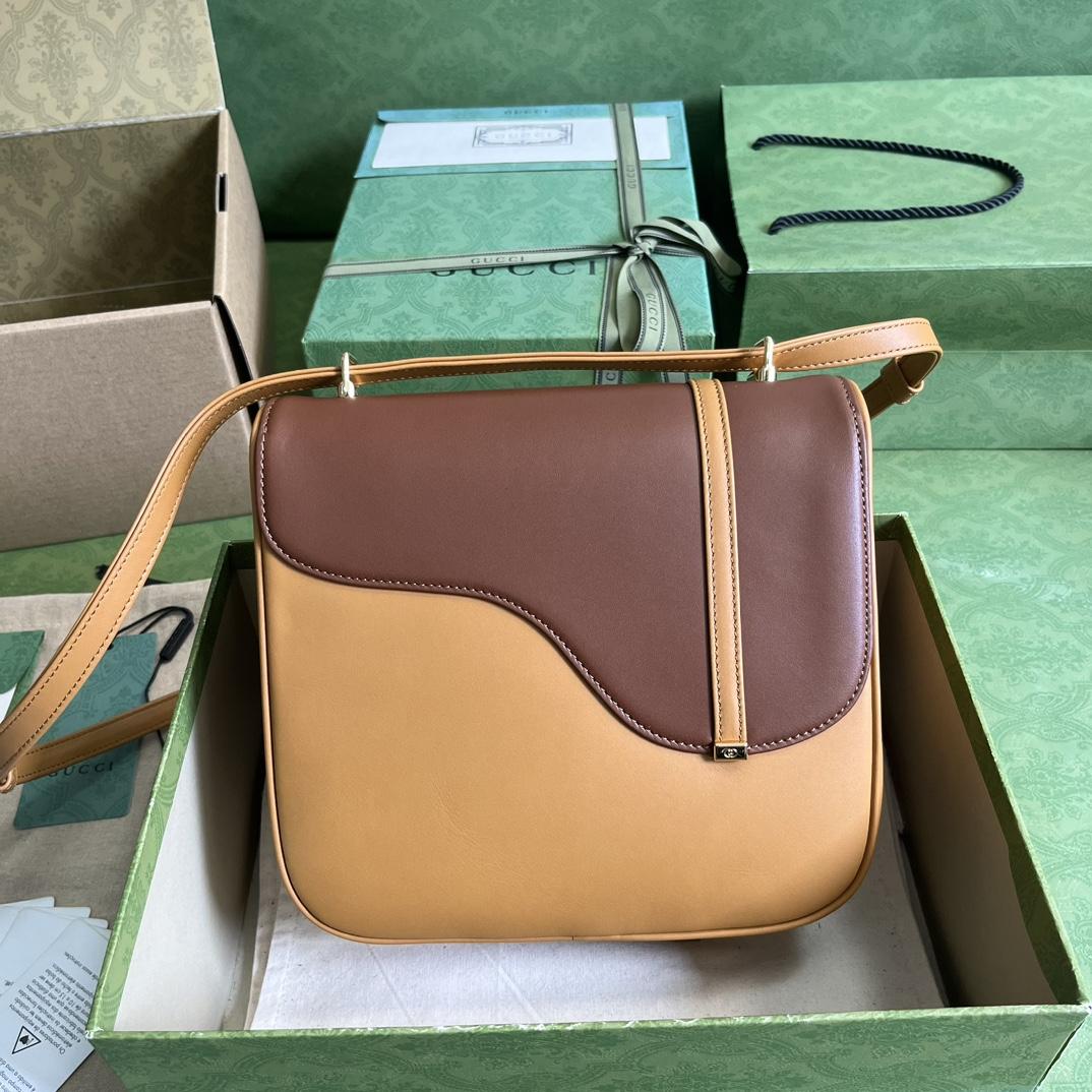 Gucci Equestrian Inspired Shoulder Bag(21-20-7cm)   - FashionPlug