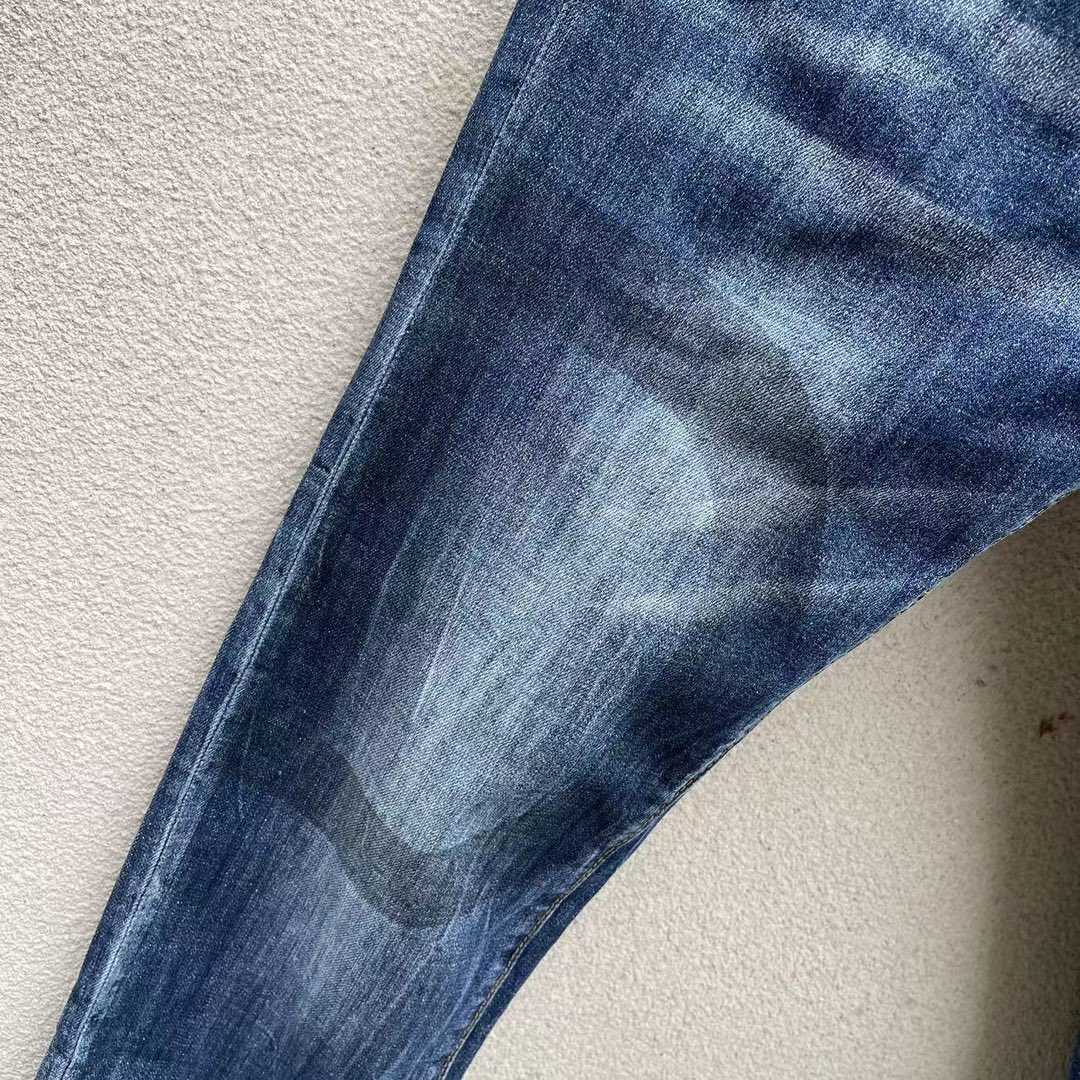 Dsquared2 Logo Detailed Skinny Jeans In Blue   DSQ102 - FashionPlug