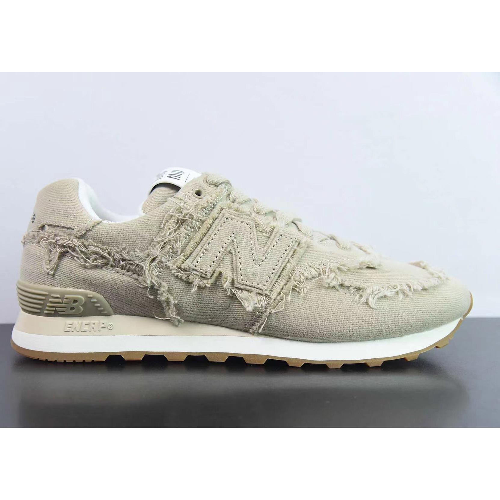 New Balance 574 x Miu Women's Miu Denim Sneakers - FashionPlug