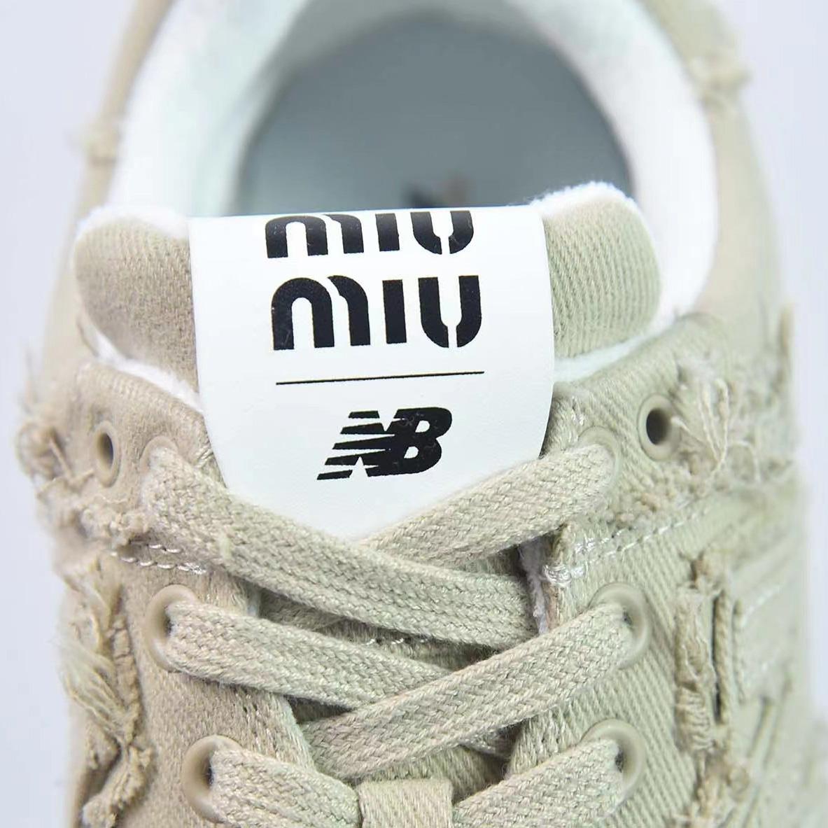 New Balance 574 x Miu Women's Miu Denim Sneakers - FashionPlug