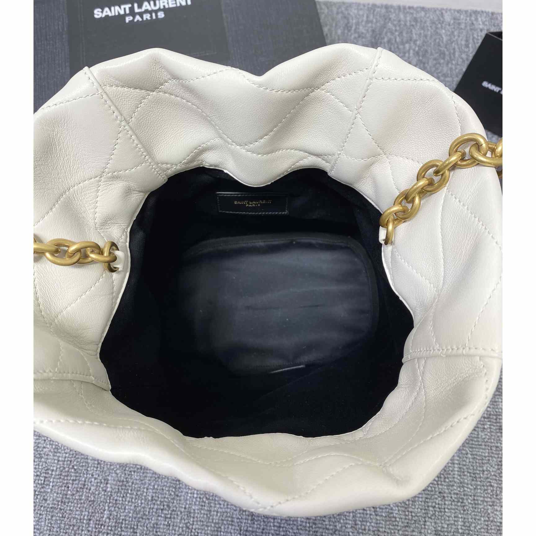Saint Laurent Le Maillon Hook Bucket Bag(7.5x10.6x4.7cm) - FashionPlug