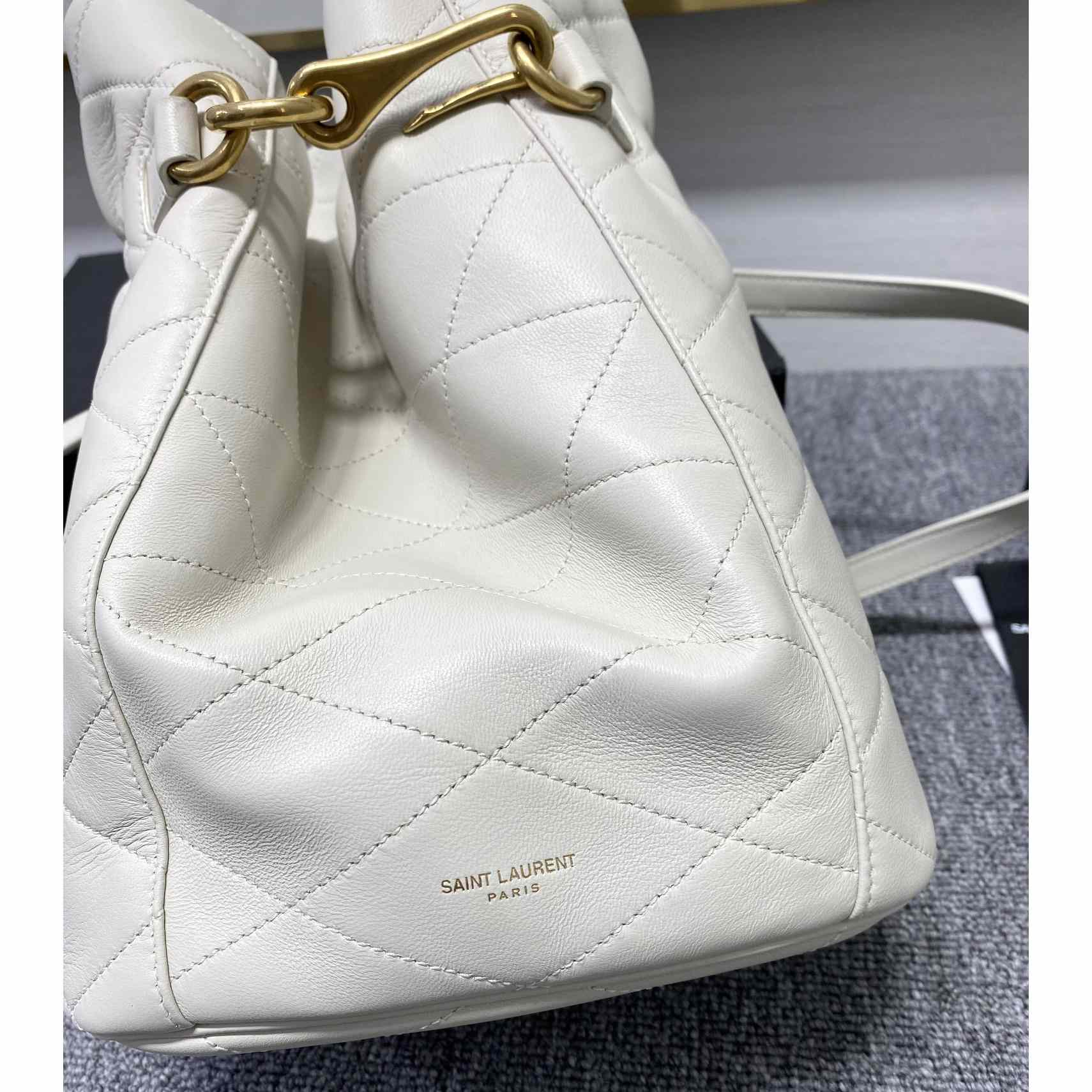 Saint Laurent Le Maillon Hook Bucket Bag(7.5x10.6x4.7cm) - FashionPlug
