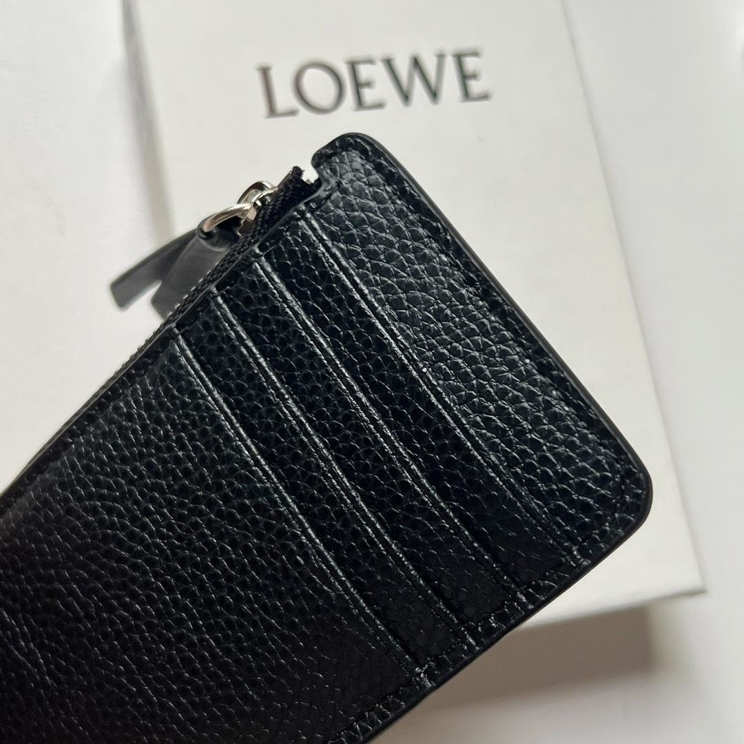 Loewe Coin Cardholder In Soft Grained Calfskin - FashionPlug