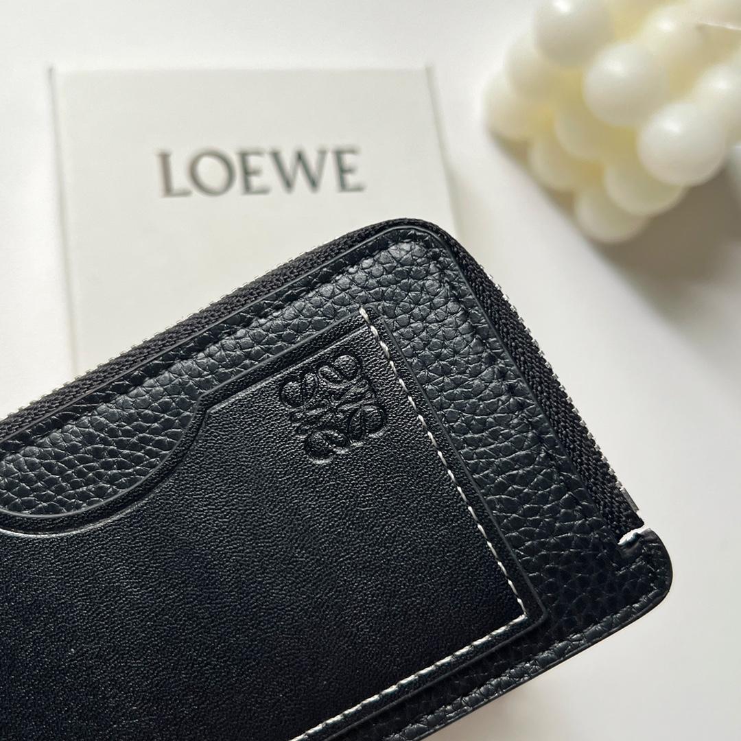 Loewe Coin Cardholder In Soft Grained Calfskin - FashionPlug