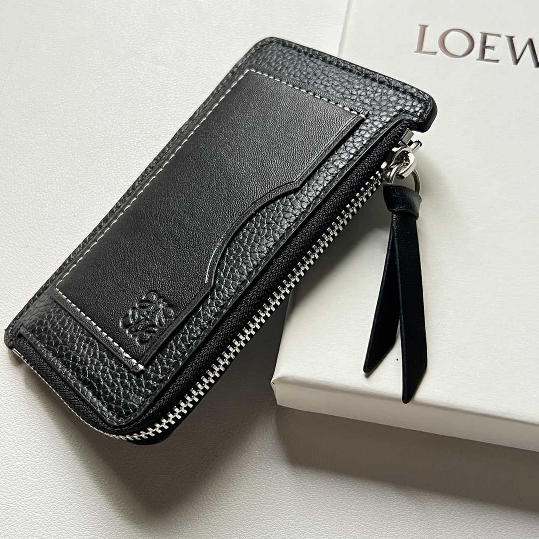 Loewe Coin Cardholder In Soft Grained Calfskin - FashionPlug
