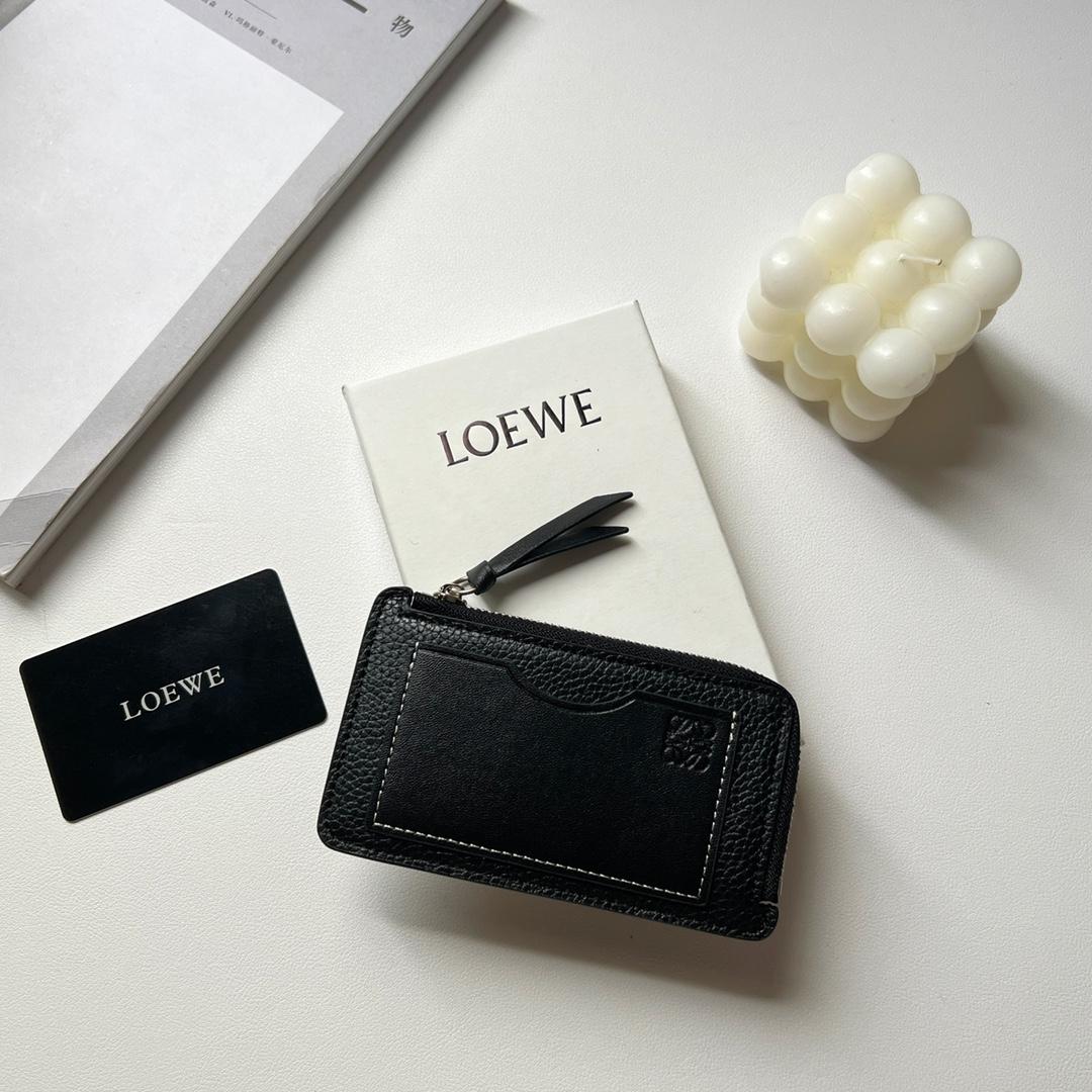 Loewe Coin Cardholder In Soft Grained Calfskin - FashionPlug