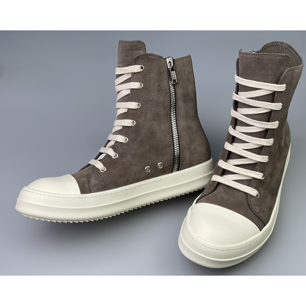 Rick Owens Strobe High-Top Sneakers - FashionPlug