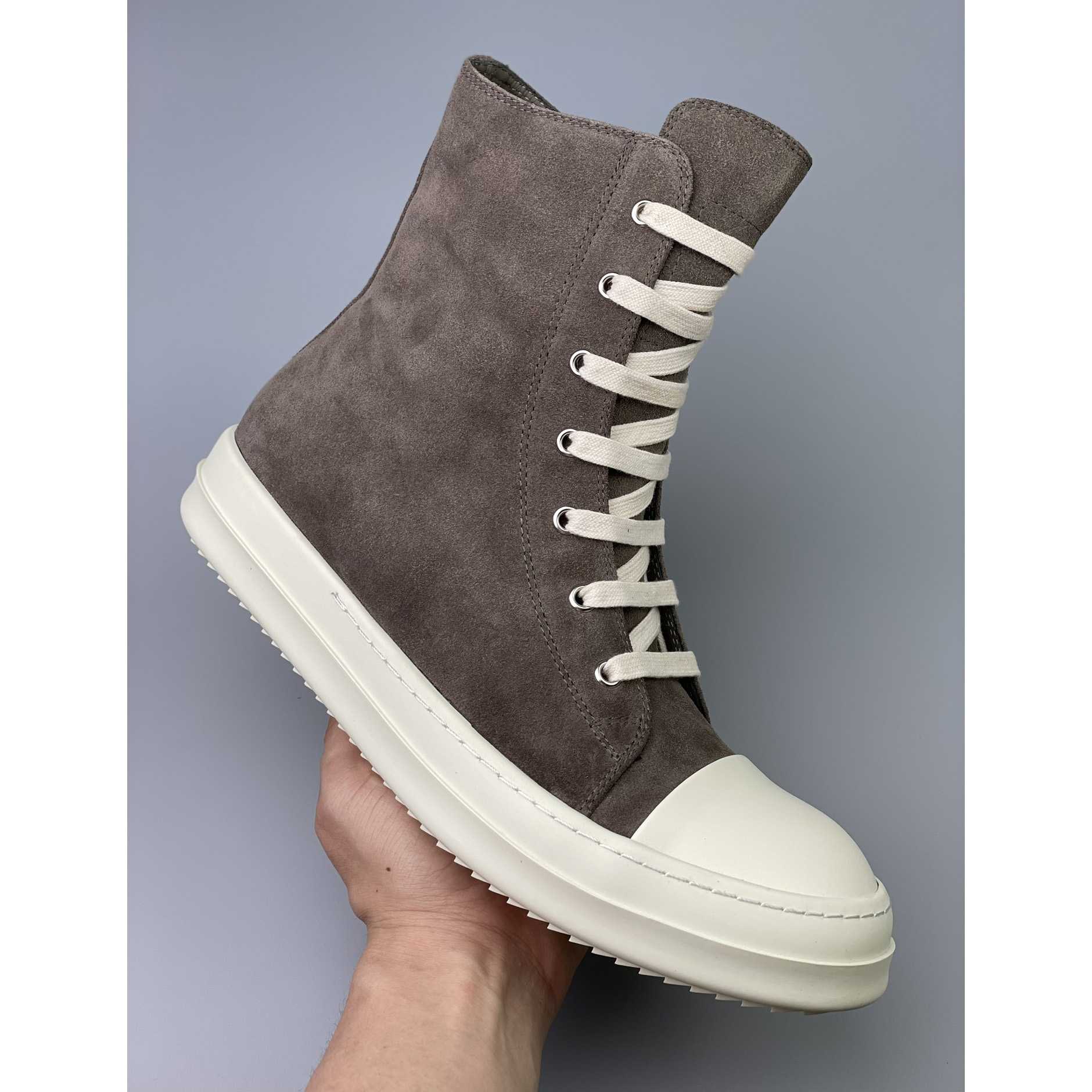 Rick Owens Strobe High-Top Sneakers - FashionPlug