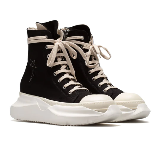 Rick Owens Drkshdw Abstract High-top Chunky Sneakers - FashionPlug