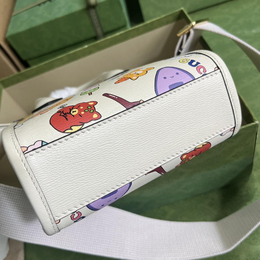Gucci Animal Print Mini Tote Bag(16-20-7cm) - FashionPlug