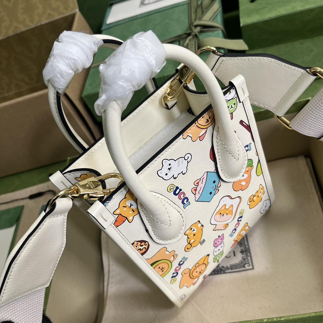 Gucci Animal Print Mini Tote Bag(16-20-7cm) - FashionPlug
