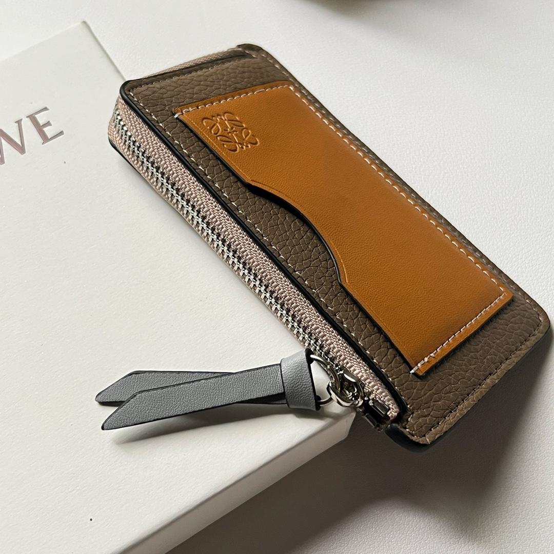 Loewe Coin Cardholder In Soft Grained Calfskin - FashionPlug