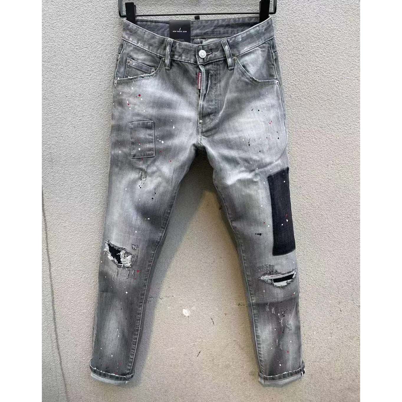 Dsquared2 Patch-Detail Cool Guy Slim Jeans    DSQ107 - FashionPlug