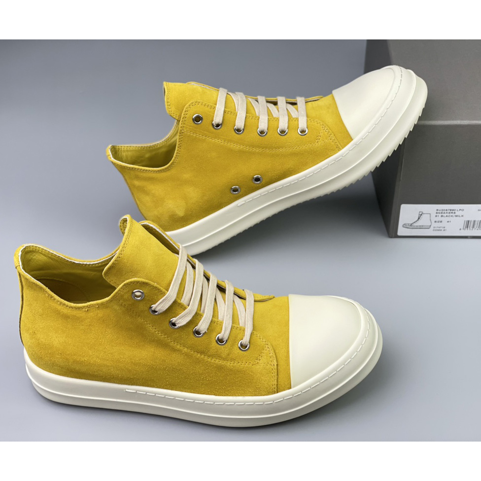 Rick Owens Drkshdw Low Top Ramones Sneakers - FashionPlug