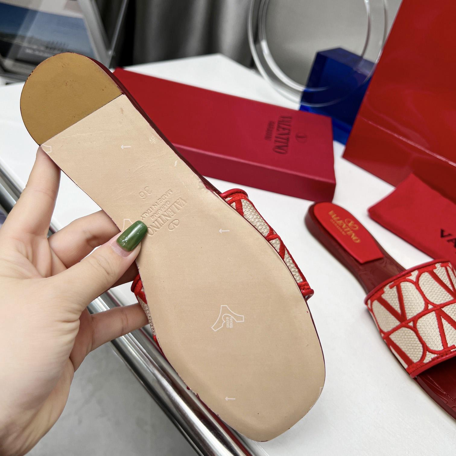 Valenti Toile Iconographe Slide Sandal  - FashionPlug