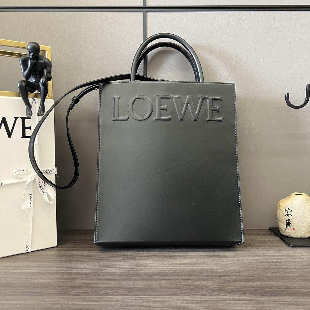 Loewe Standard A4 Tote In Sleek Calfskin - FashionPlug