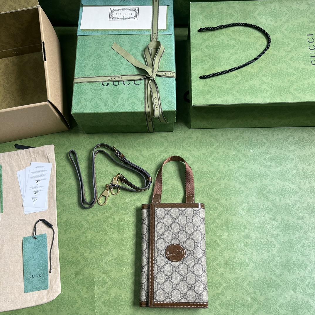 Gucci GG Top Handle Wallet(20-16-8.5cm) - FashionPlug