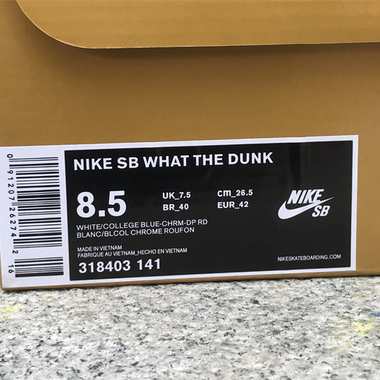 Nike Dunk SB Low What The Dunk  Sneaker       318403-141 - FashionPlug