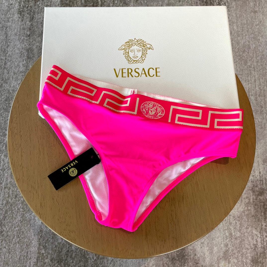 Versace Stretch Cotton Jersey Triangle Bra Top Suits For Women - FashionPlug