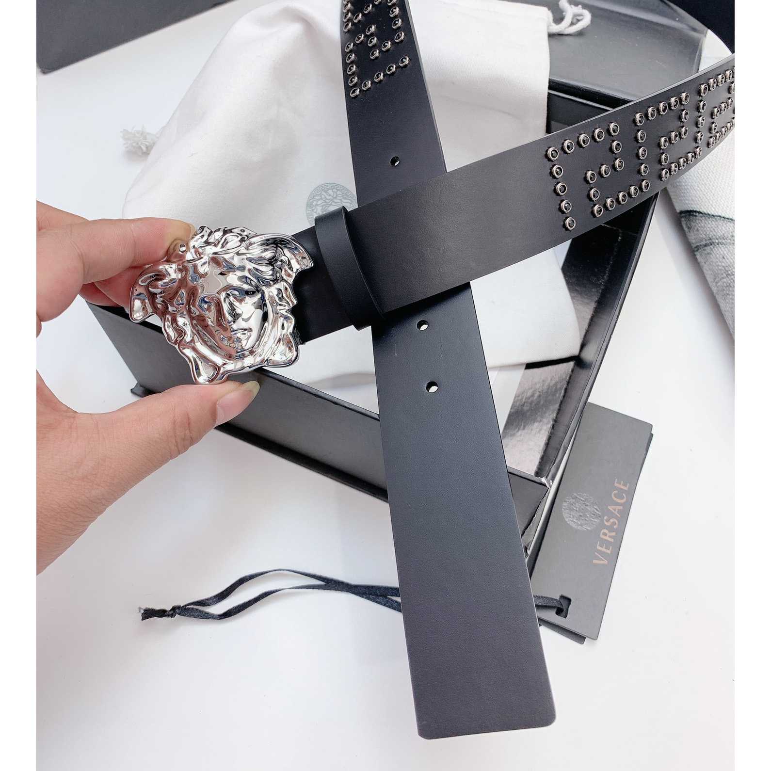 Versace Medusa Leathre Belt    40mm - FashionPlug