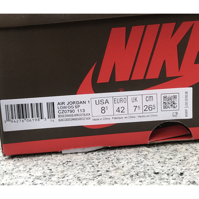Off-white x Air Jordan 1 Low Sneaker      CZ0790-113 - FashionPlug