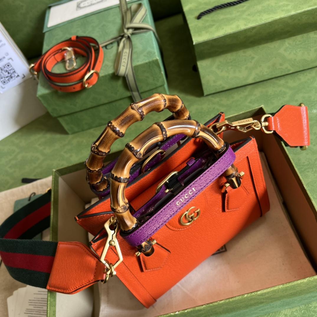 Gucci Diana Mini Tote Bag(20*16*10cm) - FashionPlug
