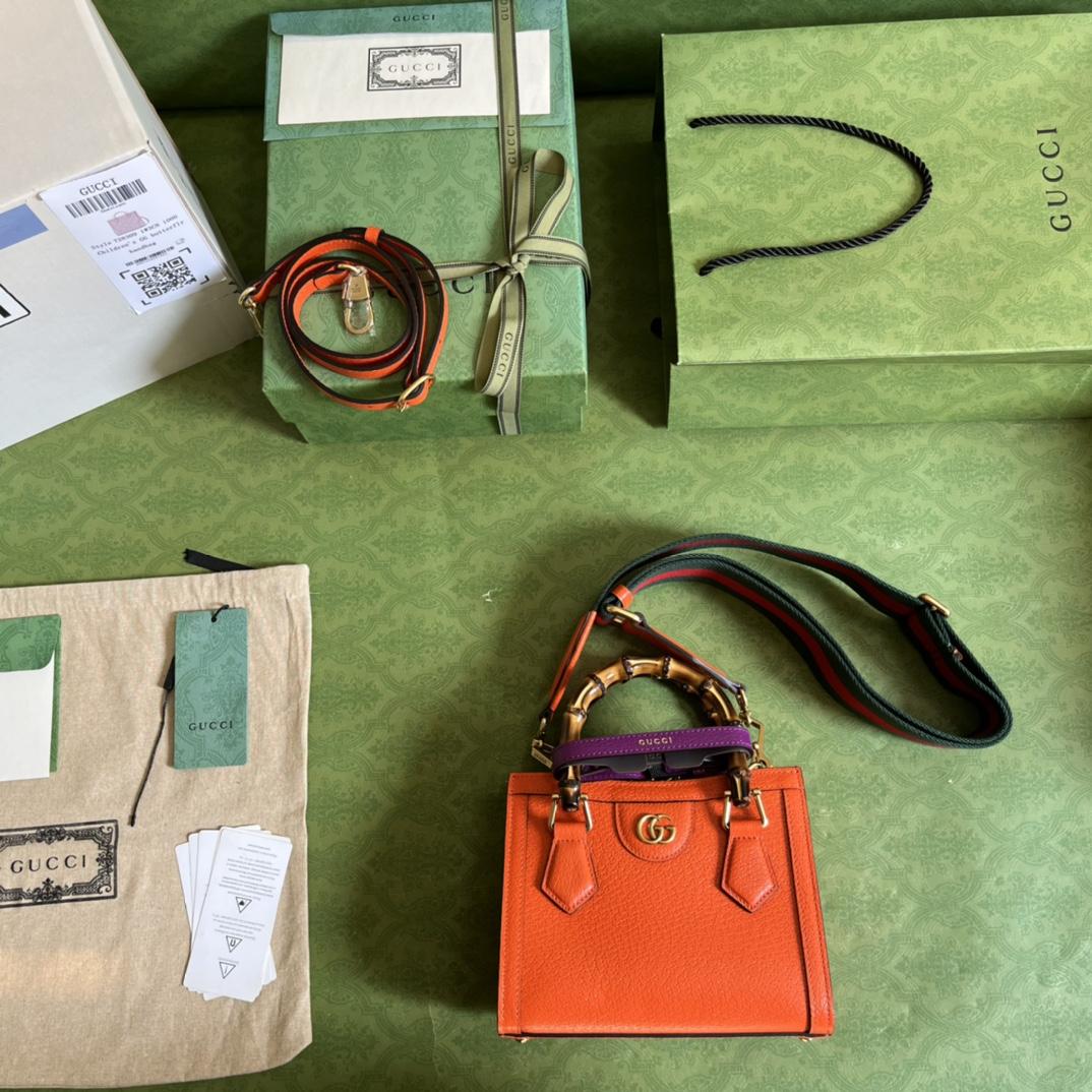 Gucci Diana Mini Tote Bag(20*16*10cm) - FashionPlug
