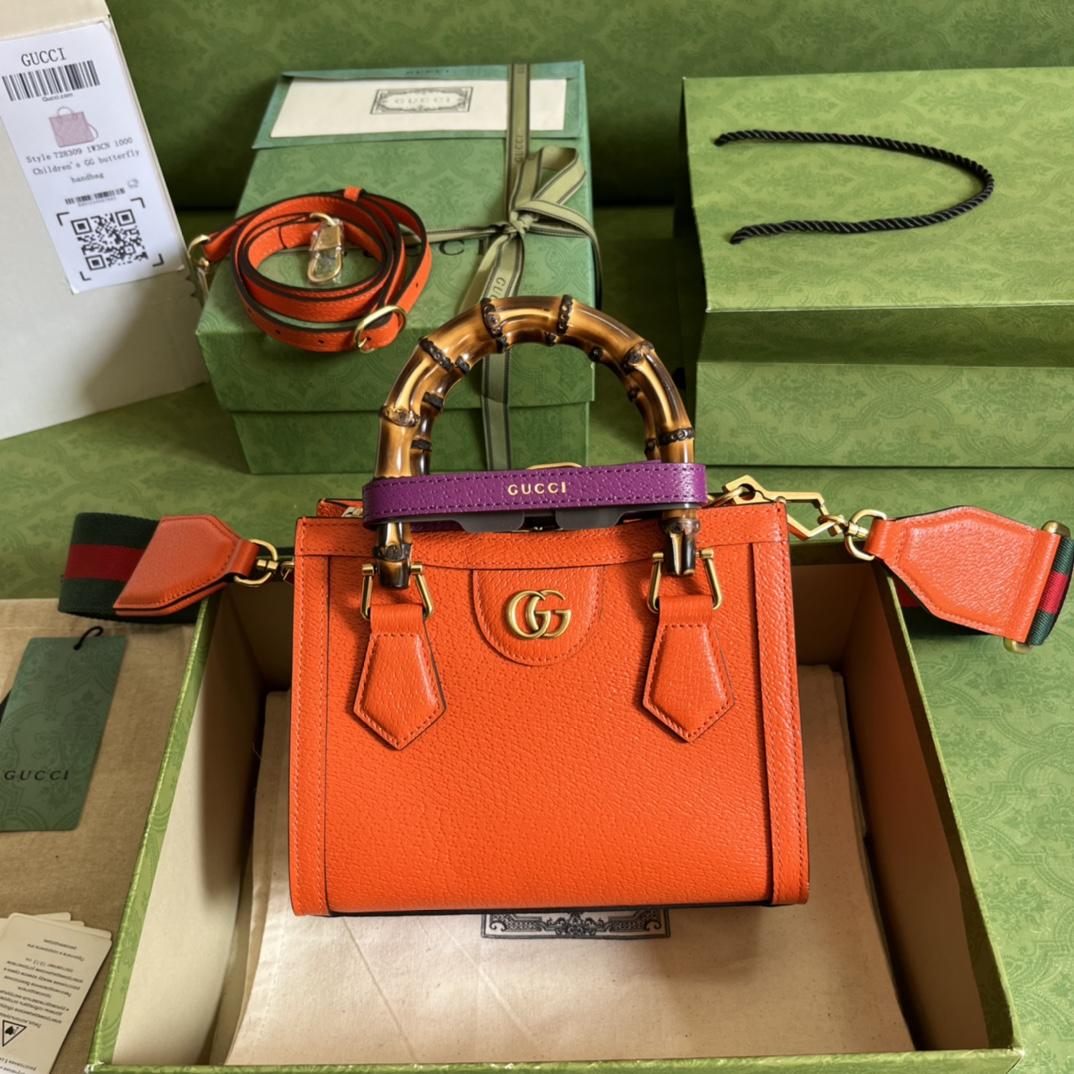 Gucci Diana Mini Tote Bag(20*16*10cm) - FashionPlug