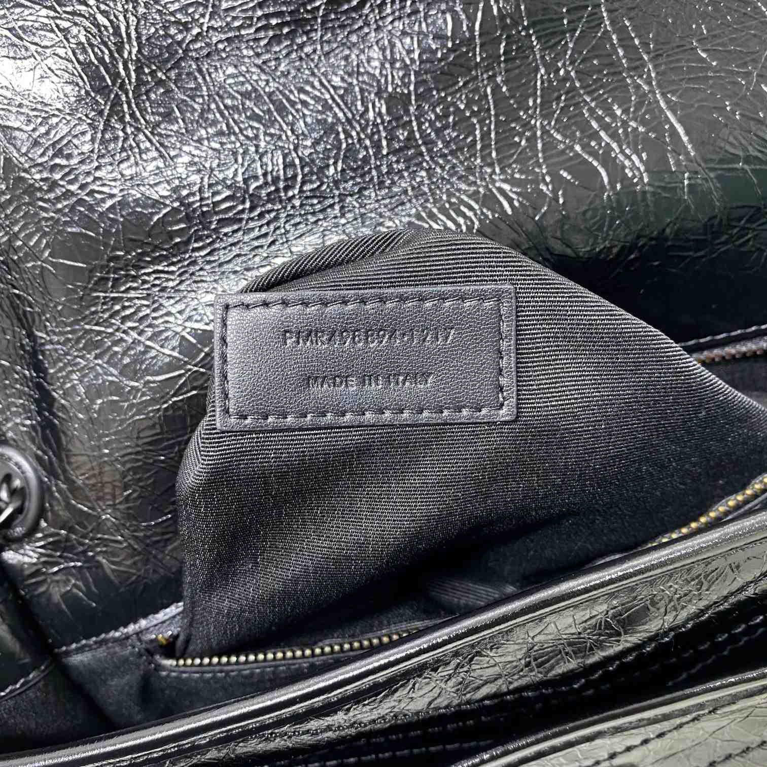 Saint Laurent Niki Medium Chain Bag In Crinkled Vintage Leather  - FashionPlug