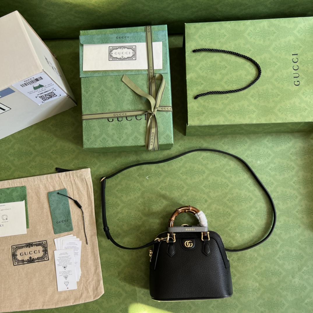 Gucci Diana Mini Tote Bag(20-16-8.5cm) - FashionPlug