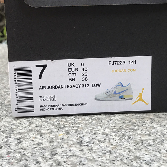 Jordan Legacy 312 Low “UNC” Sneaker     FJ7223-141 - FashionPlug