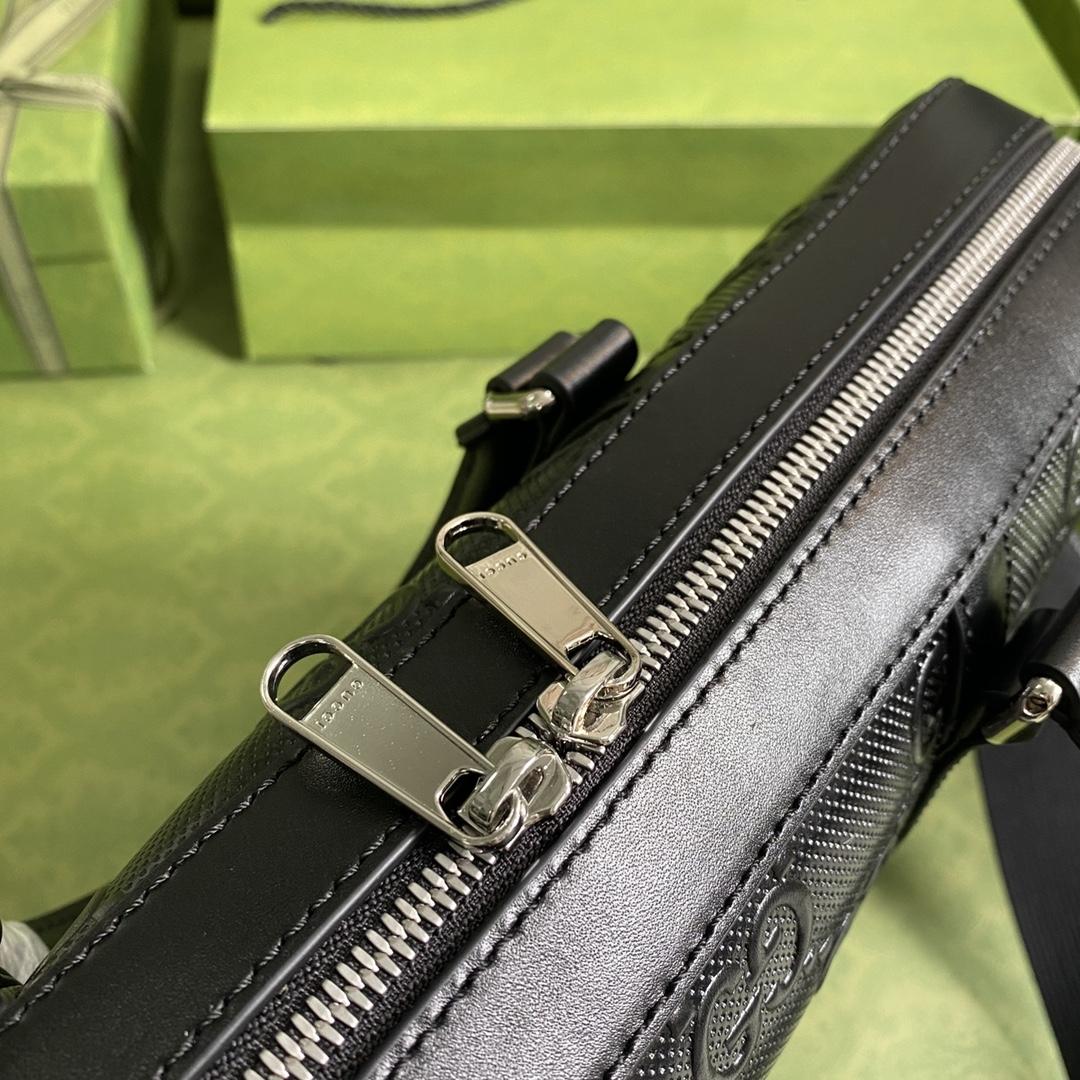 Gucci GG Embossed Briefcase(40-29-6cm) - FashionPlug