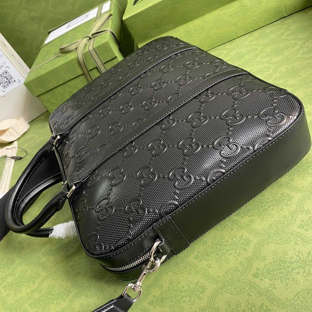 Gucci GG Embossed Briefcase(40-29-6cm) - FashionPlug