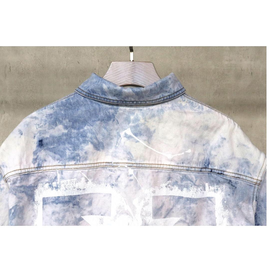 Off-White Men's Skater Heaven Denim Jacket - FashionPlug