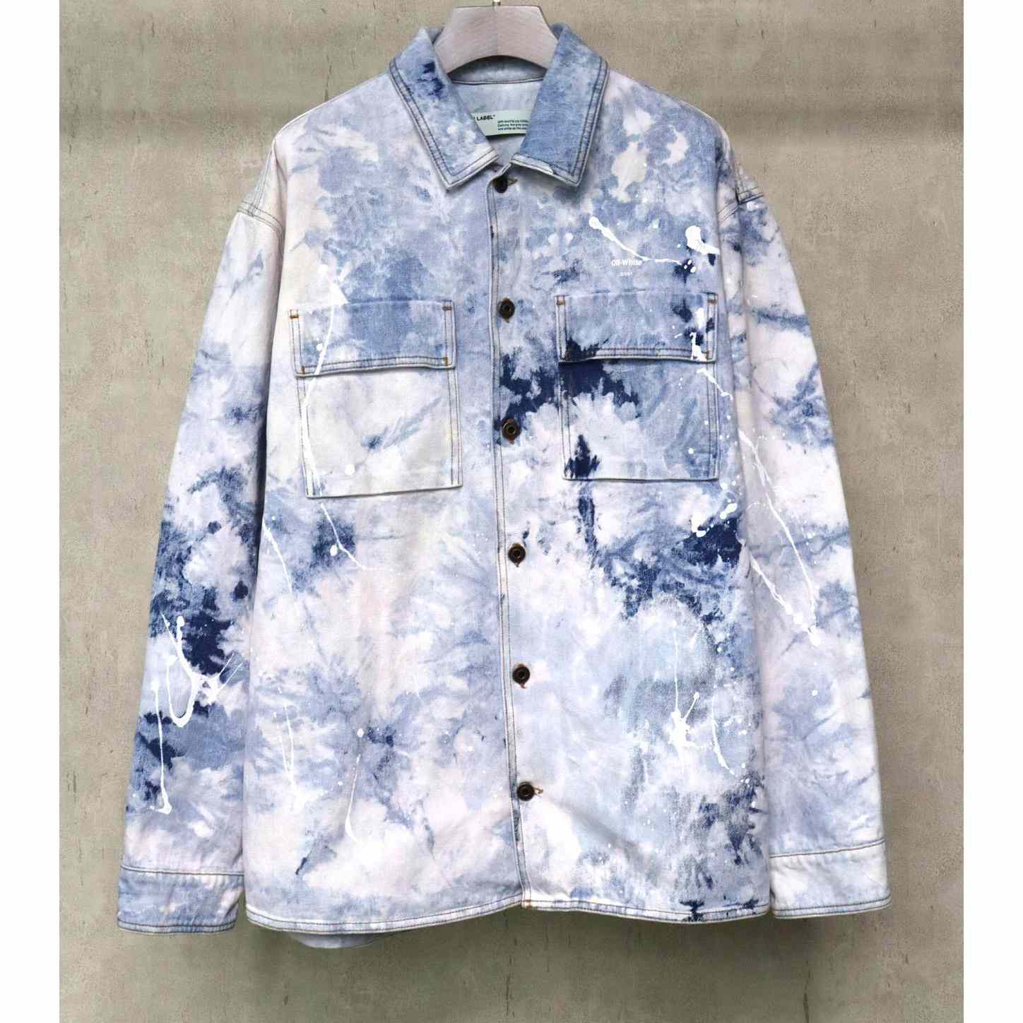 Off-White Men's Skater Heaven Denim Jacket - FashionPlug