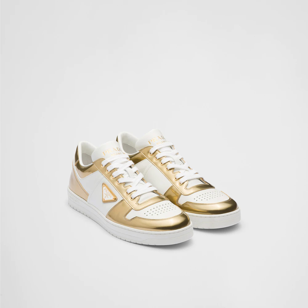 Prada Downtown Leather Sneakers - FashionPlug