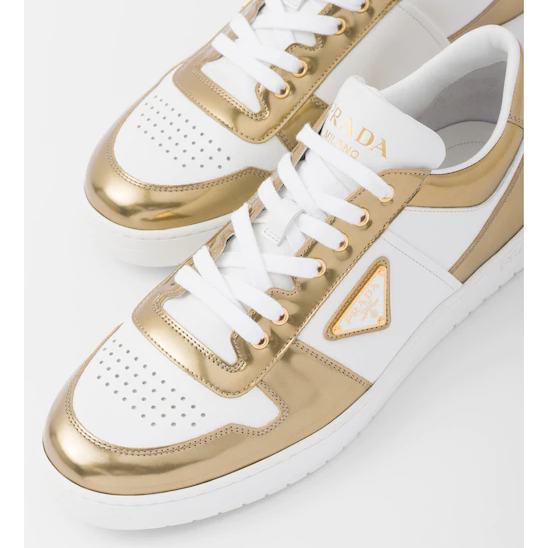 Prada Downtown Leather Sneakers - FashionPlug