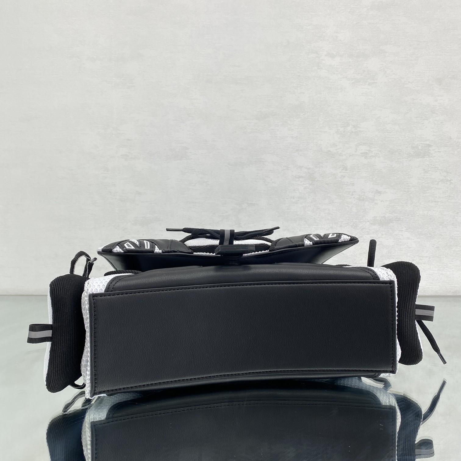 Balenciaga SneakerHead Medium Handbag In White/black - FashionPlug