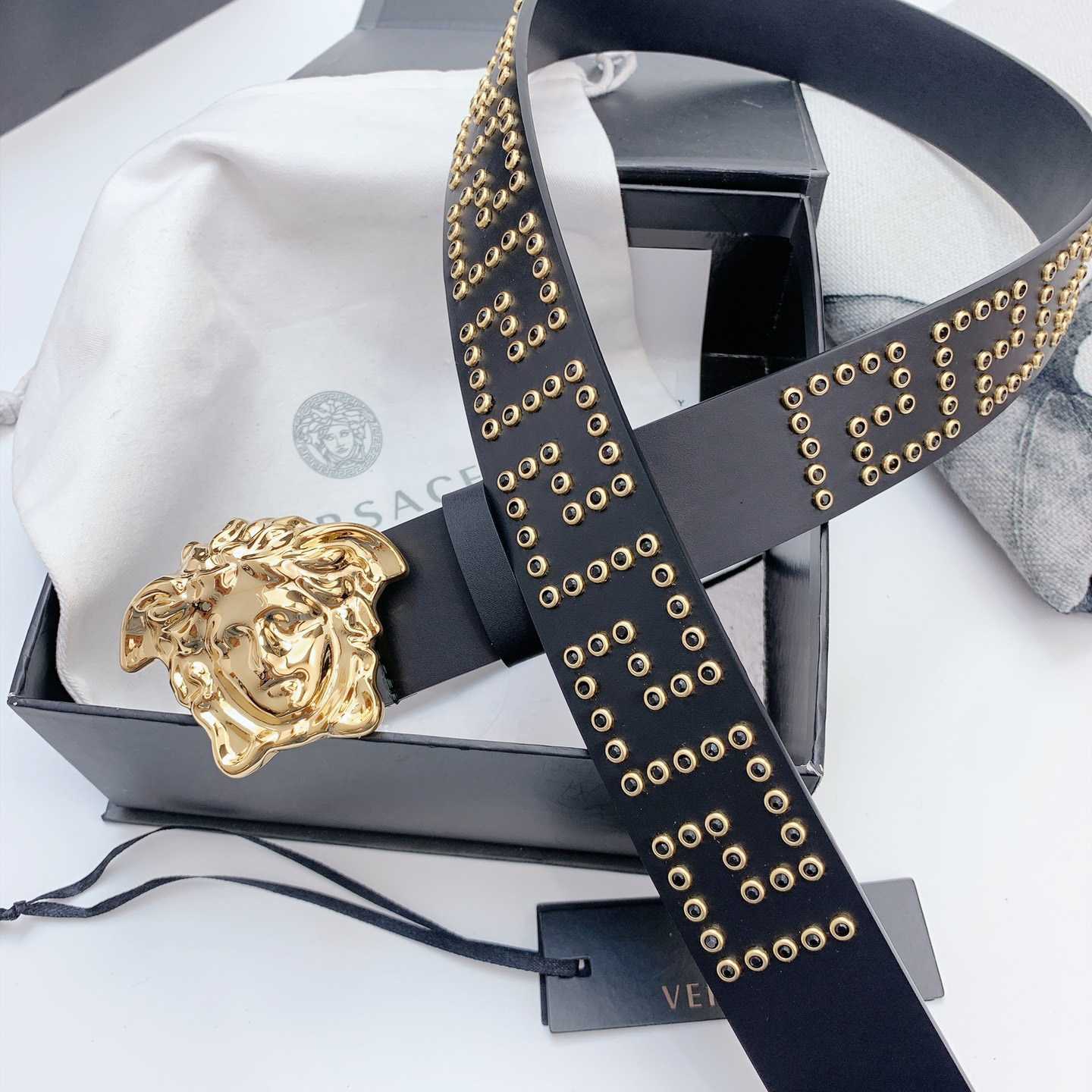 Versace Medusa Leathre Belt    40mm - FashionPlug