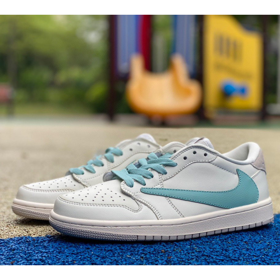 TIFFANY & CO. x Travis Scott x Air Jordan 1 Low “11837” Sneaker      DM7866-220 - FashionPlug