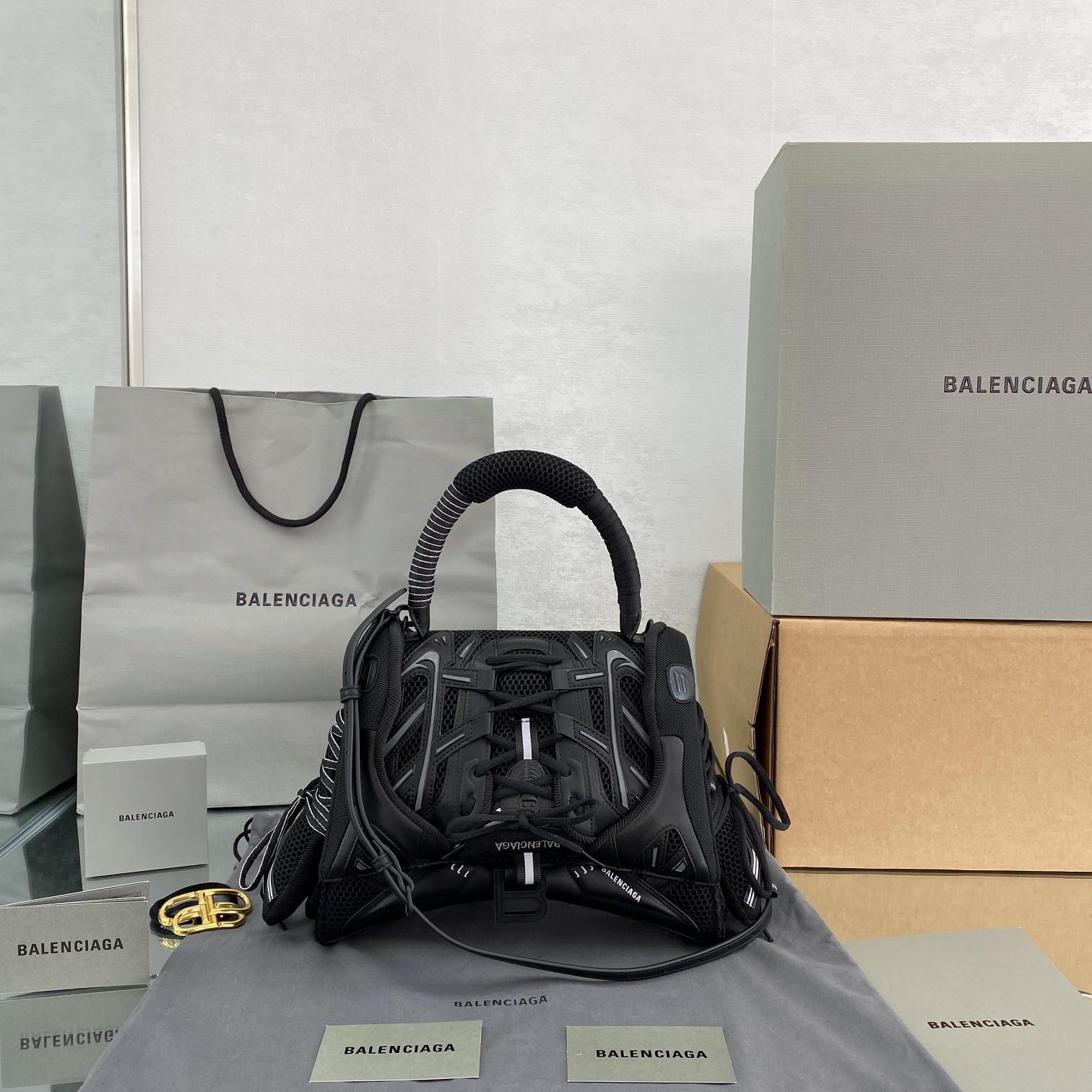 Balenciaga SneakerHead Medium Handbag In Black - FashionPlug