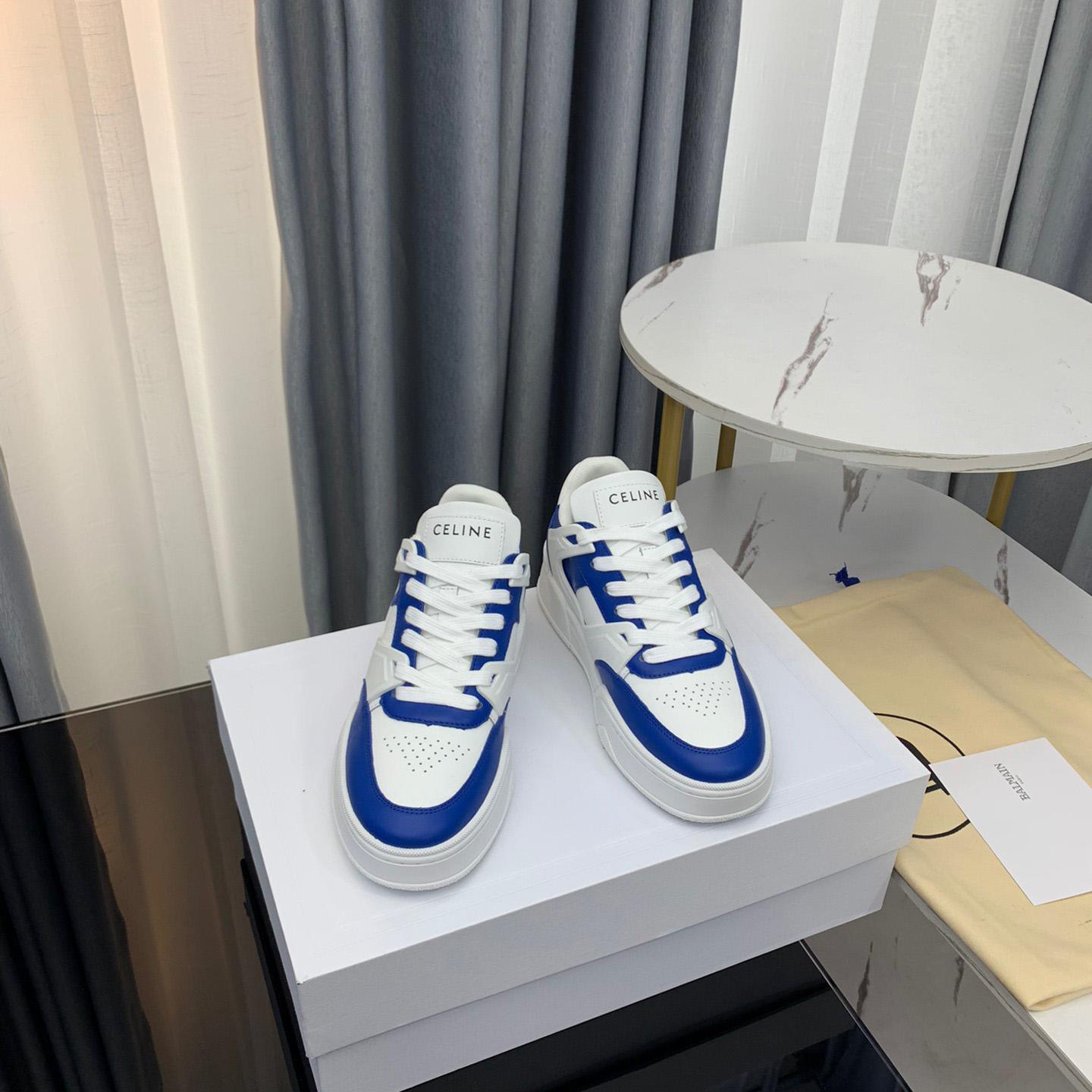 Celine CT-07 Celine Trainer Low Lace-up Sneaker In Calfskin - FashionPlug