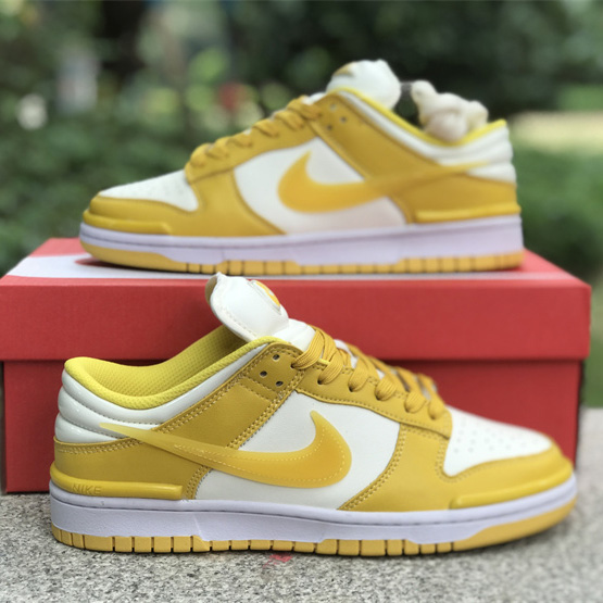 Nike Dunk Low Twist “Vivid Sulfur” Sneakers        DZ2794-100 - FashionPlug