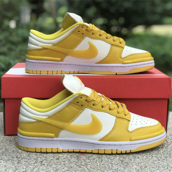 Nike Dunk Low Twist “Vivid Sulfur” Sneakers        DZ2794-100 - FashionPlug