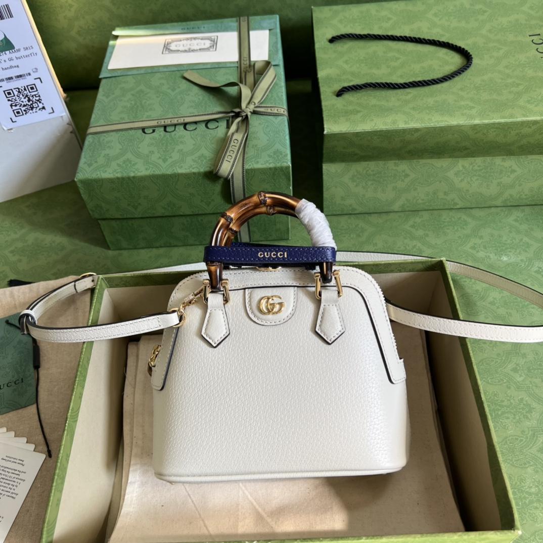 Gucci Diana Mini Tote Bag(20-16-8.5cm) - FashionPlug