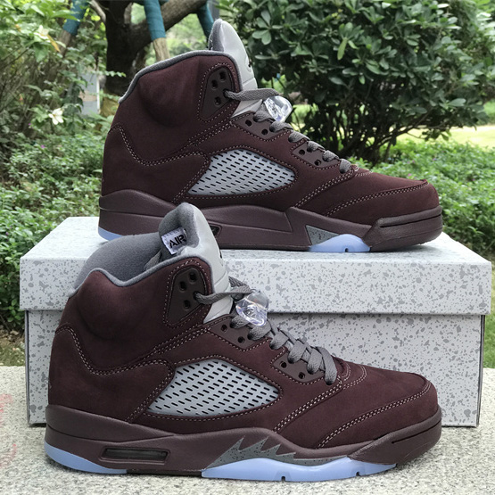 Air Jordan 5 “Burgundy” Sneakers      DZ4131-600 - FashionPlug