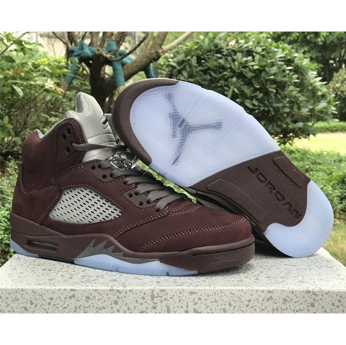 Air Jordan 5 “Burgundy” Sneakers      DZ4131-600 - FashionPlug