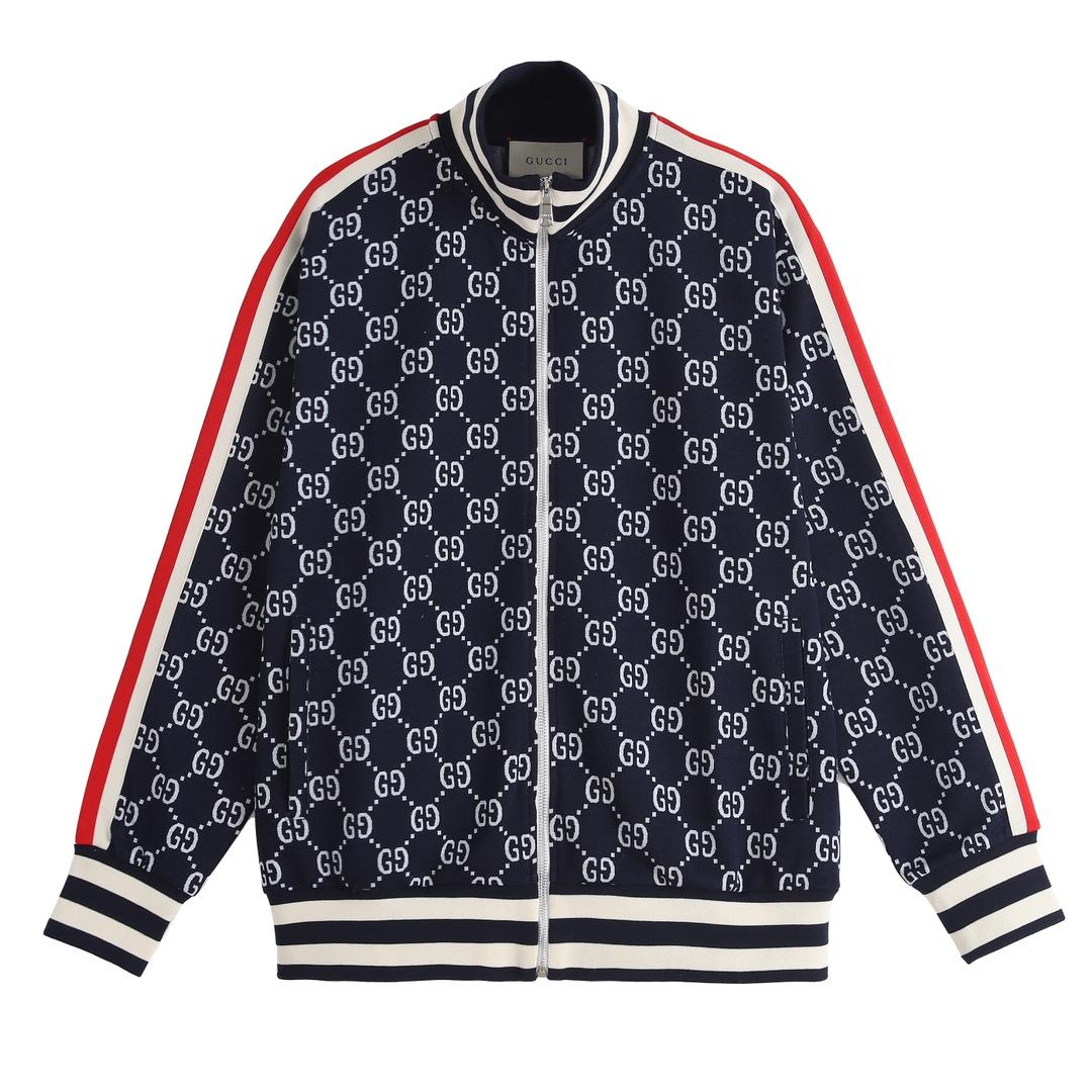 Gucci GG Jacquard Cotton Jacket - FashionPlug